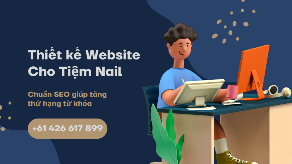 thiết kế website cho tiệm nail